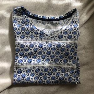 Blue Bohemian Top